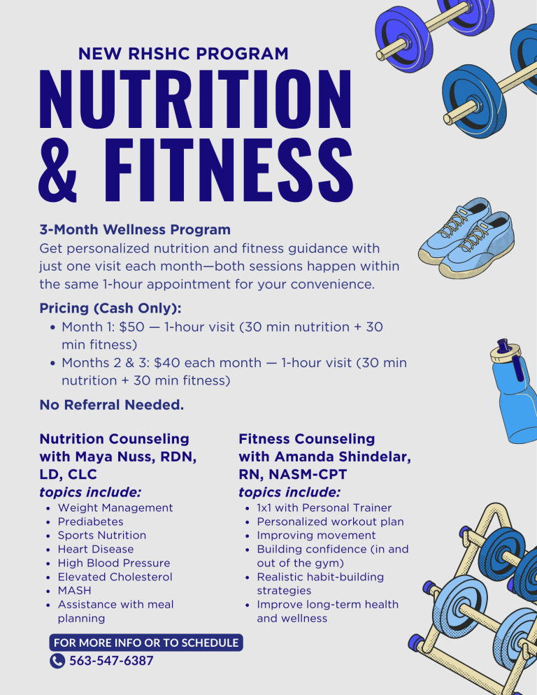 Introducing New Nutrition and Fitness Program | Regional Health ...